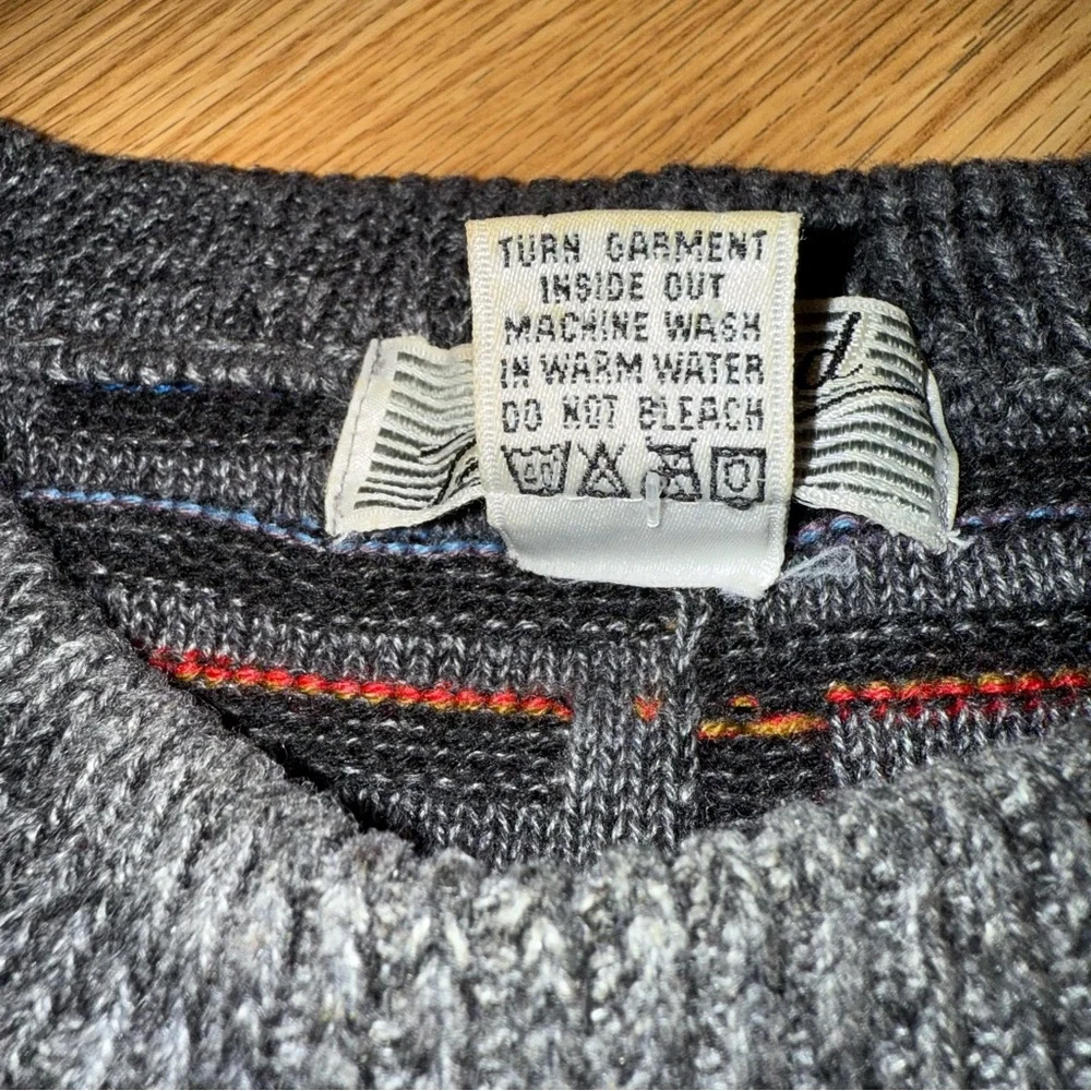 Vintage gray Method‎ Acrylic Wool Blend Pullover Sweater size M